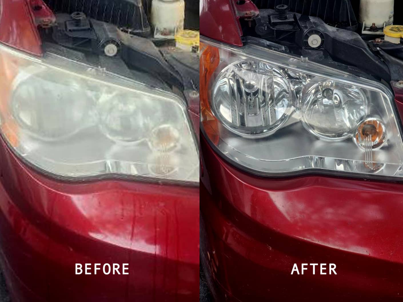 Headlight Restoration Before and After